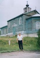 Митякин, по дороге, церковь в Дубах, у нас все церкви каменные.
