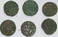 ВРПшечки, ещё не чищеные, пара в вехнем правом ряду 1719г. с коронами в надписи.