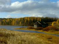 церквушка на берегу озера