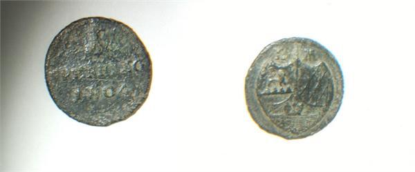 Германия Пфенинг 1804 - медь.Dominik Constantin 1789-1806.