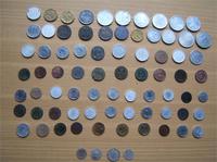 Из 77 найденных монет за 2 субботы ,4 серебряные из них находятся в нижнем ряду. 1796-1990г.  