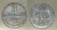 Очень редкая монета (3 шварен) 1864 год