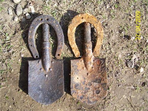 Близнецы. Одна пара отполирована диском.