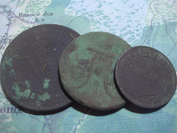 5 копеек 1869, 1 копейка 1800 Павел I, 1 копеейка 1884 года