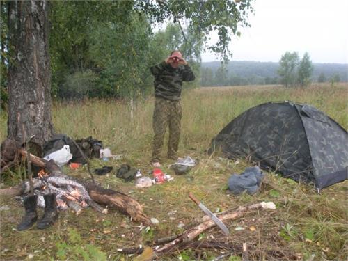 Лагерь в урочище Новопавловка.