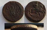 2 копейки 1757г. (Толщина в половину больше обычной)