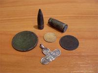 2 копѣйки 1810, 1 копѣйка 1903, 1 копейка 1935, серебряный крестик...   Первый коп с x-terra 505