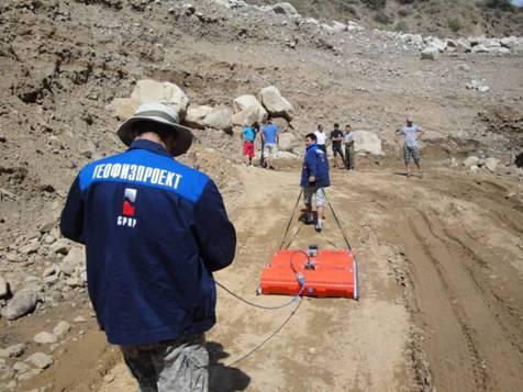 Георадар на золотом прииске