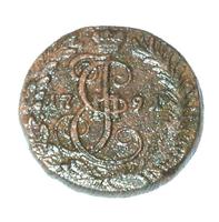 Денга 1791 года КМ