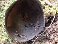 Шлем РККА без хозяина Вид внутри