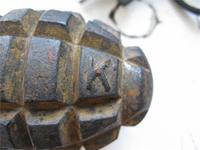 Граната с буквой К