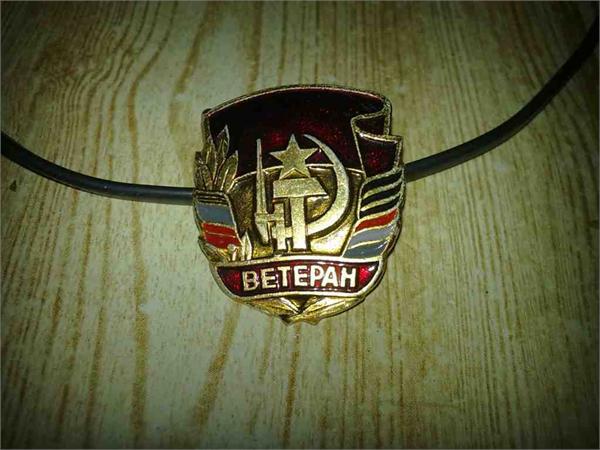 значек с надписью ветеран не знаю за что такими награждают