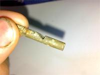 Манок на рябчика.60 лет в земле,прочистил,свистит,как новый!