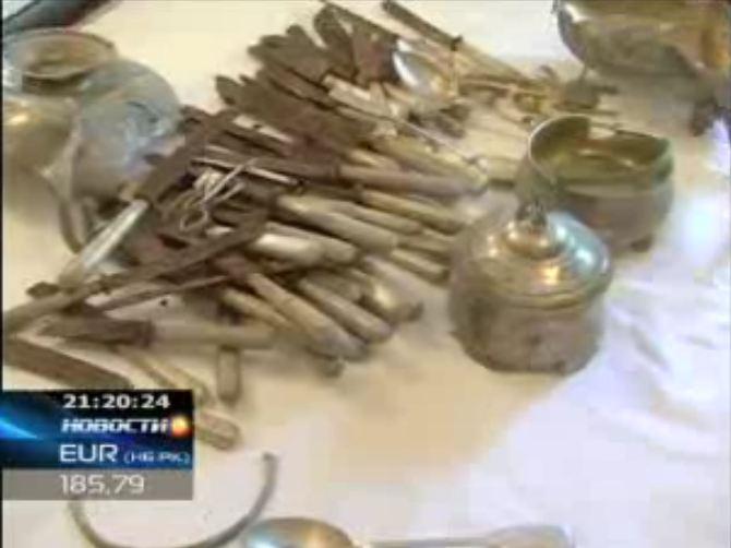 Клад столового серебра Нарышкиных