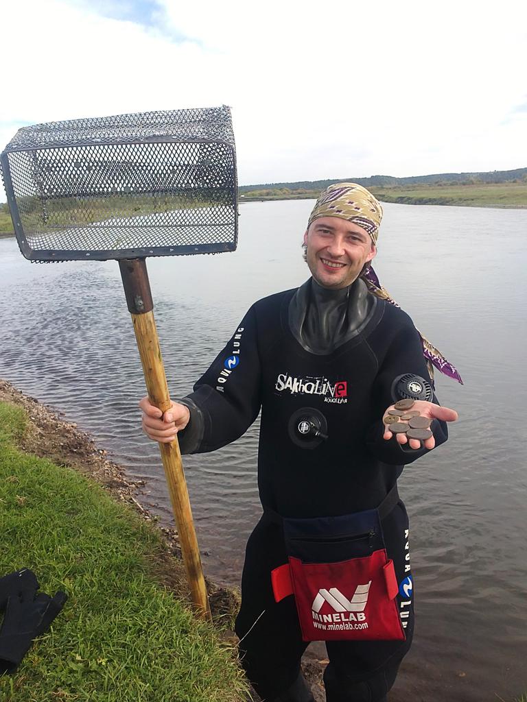 Находки кладоискателя со скубом Пеликан и металлоискателем