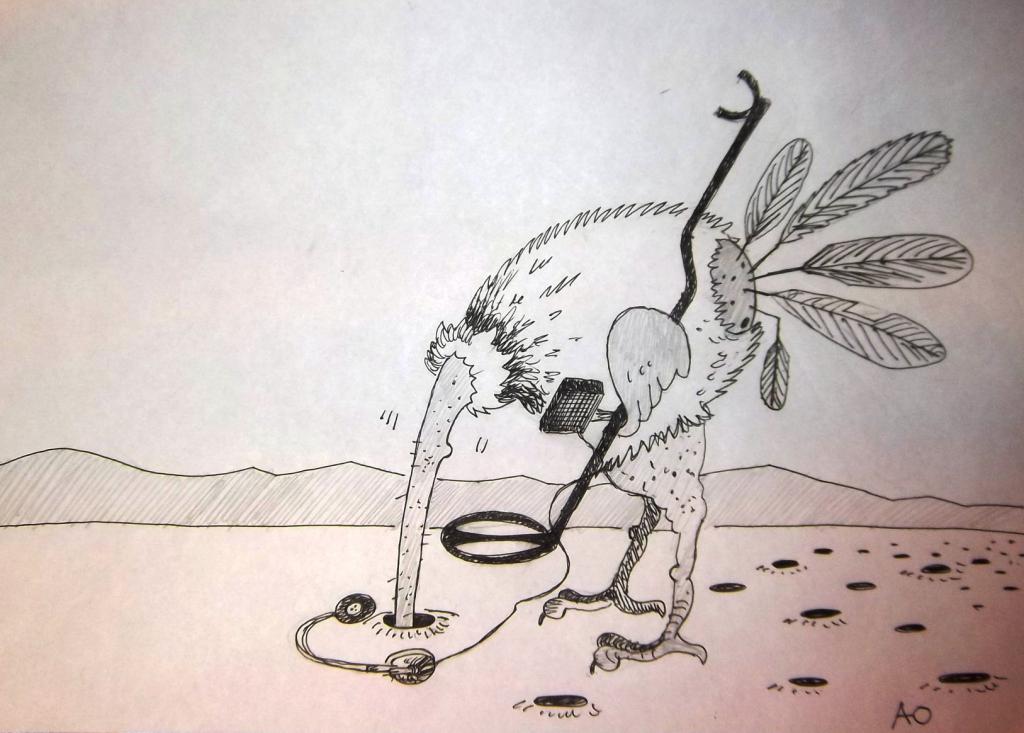 Страус-Кладоискатели шутят