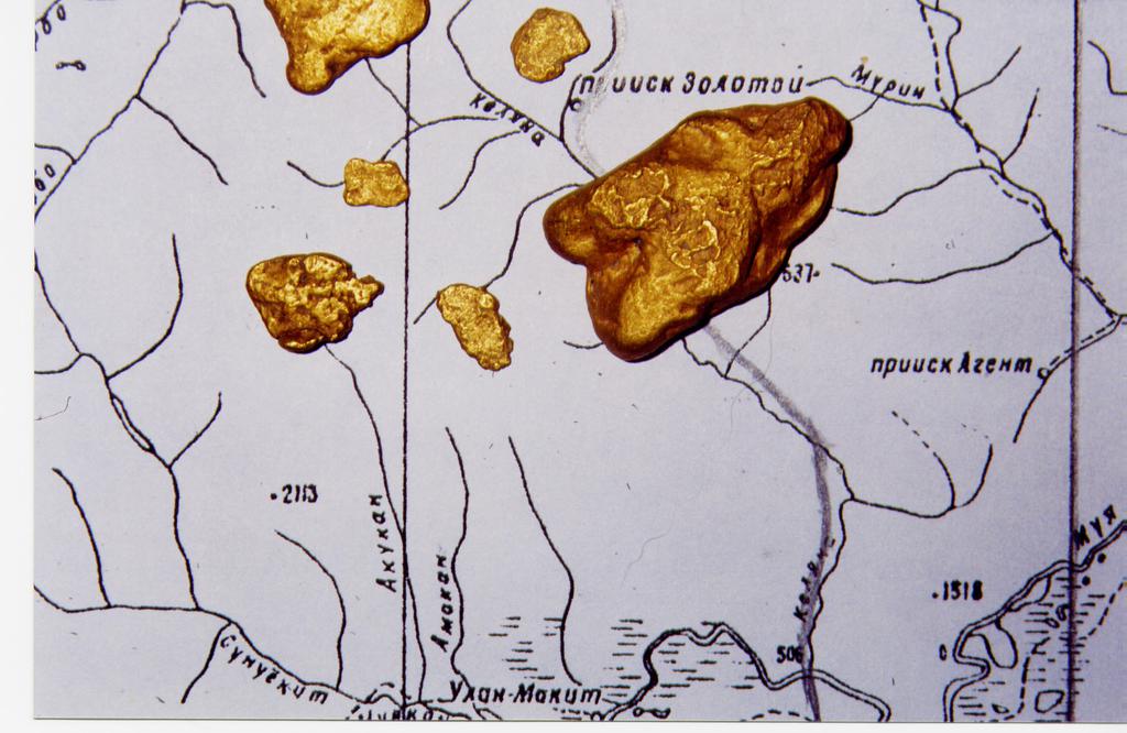 Самородок ручья Золотой найдены металлоискателем