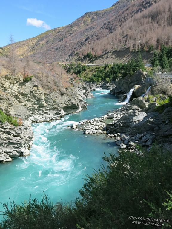 5-26 Вид на реку Cardrona с дороги Новая Зеландия март 2013 Дорога до Квинстауна