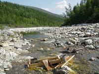 место добычи золота обратите внимание на выход коренных пород, тут и нужно искать золото