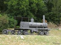 6-1 Davidson  locomotive паровоз полноприводный стоит прямо у тарассы Их было построено всего 27