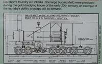 6-4 паровоз Davidson  locomotive полноприводный стоит прямо у тарассы Новая Зеландия