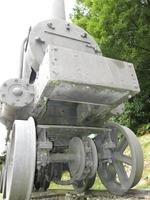 6-8 паровоз Davidson  locomotive полноприводный стоит прямо у тарассы Новая зеландия