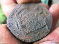 5 копеек Сибирь 1776 года только из земли найдены металлоискателем Explorer под селом Обуса Находки кладоискателей clubklad.ru