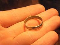 серебряное колечко