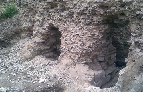 Раскоп орудийного захаба.