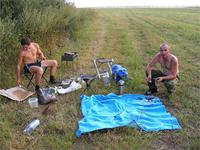 Пришли с поля