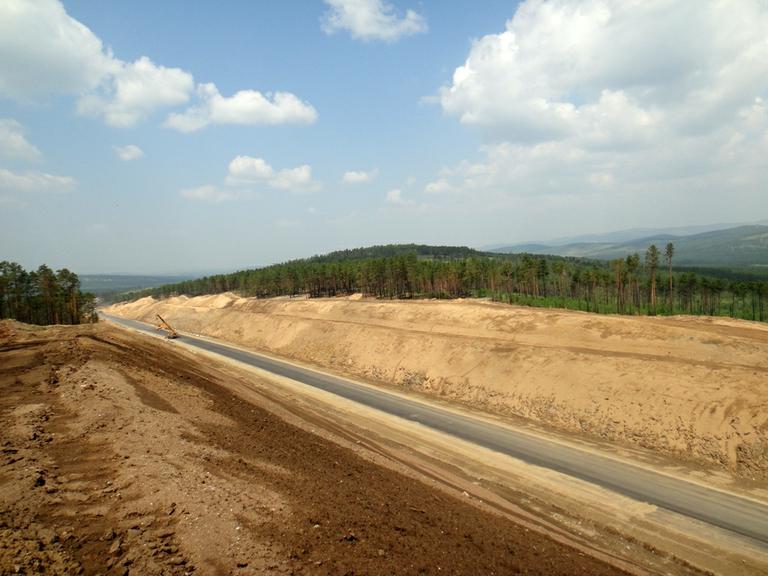Строительство дороги A-165 Улан-Удэ - Кяхта