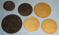 3 копейки 1908. 1-К 1916. 3-5 копеек 30-32г