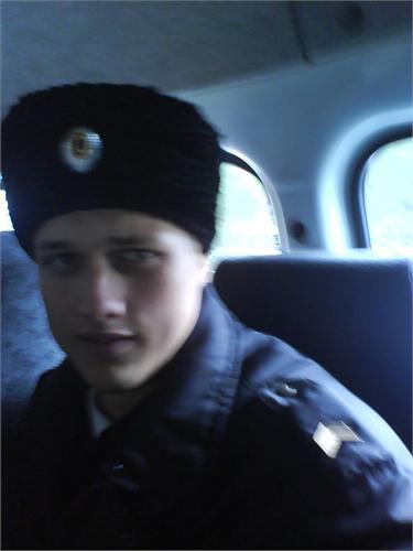 на службе