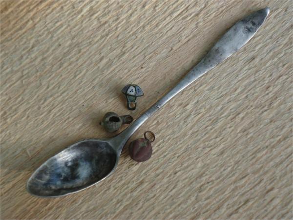 ложка,гирьки