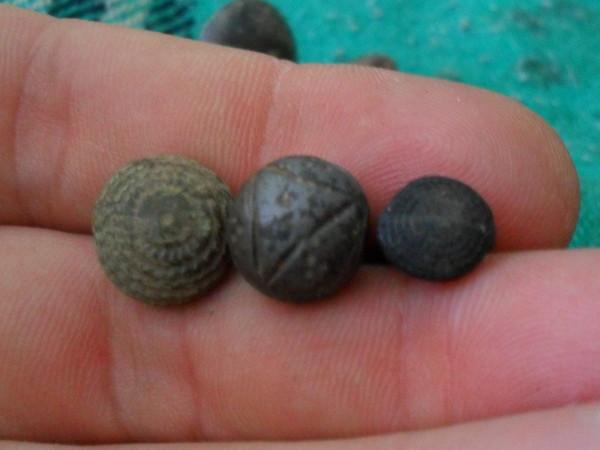 пуговки;гирьки.