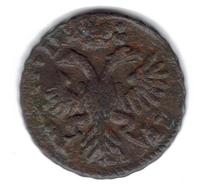 перечекан с копейки петра денга1731