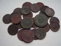 Мелочь, в основном убитая. В этом сезоне  много копеек попадалось..
