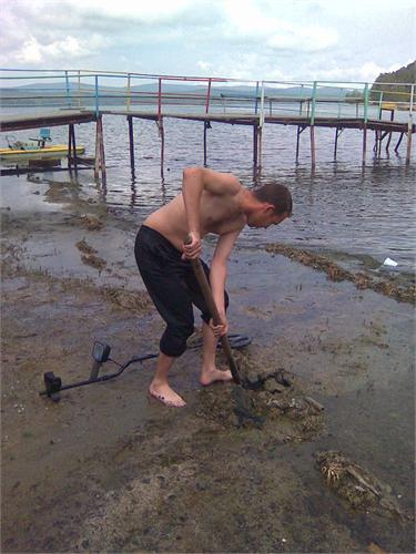 чебаркуль. проба пляжного поиска.