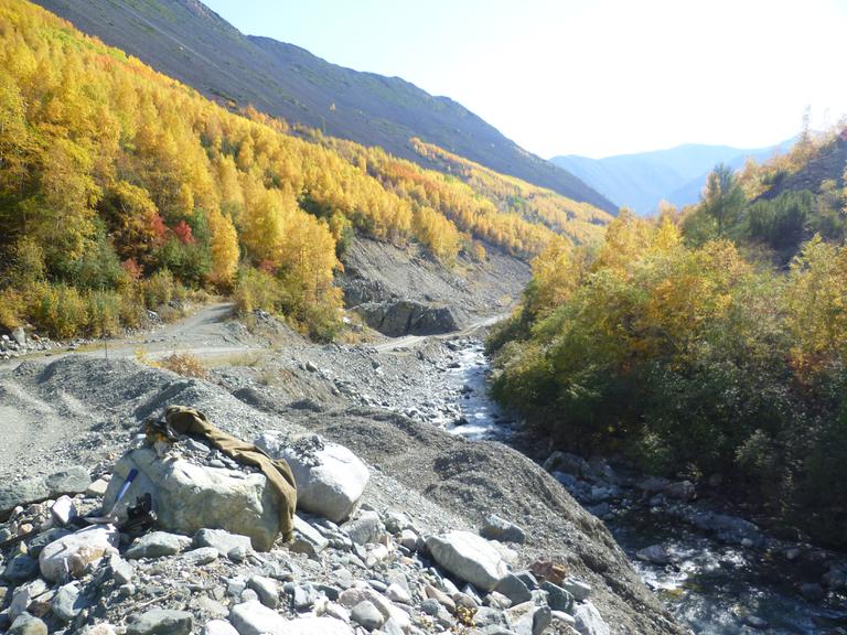 Вид с 4км вниз, на начало отработки