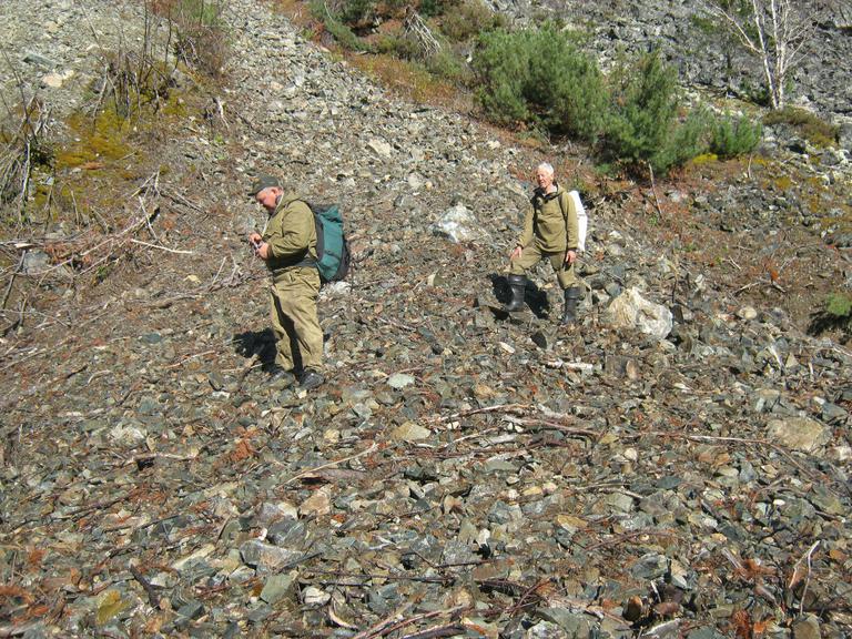 Место схода лавины