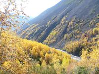 Вид с вершины этого водопада, но работать не возможно-все завалено курумом.