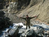 Вид с вершины водопада