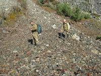 Место схода лавины