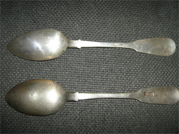 ЛОЖКИ СЕРЕБРЯНЫЕ-1И2 ЗАДН