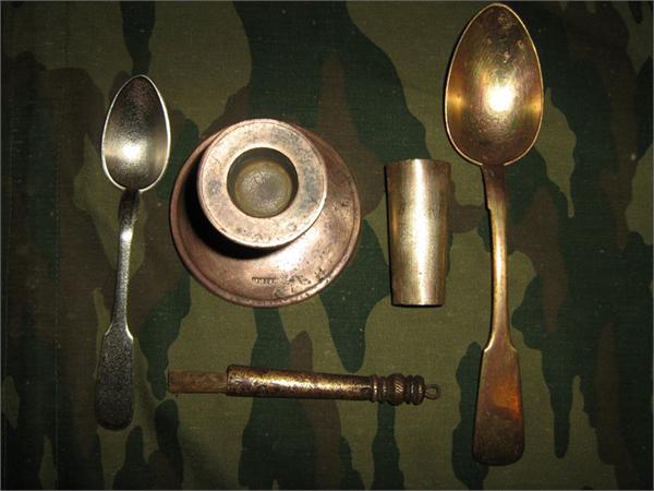 ПОЧИЩЕНО : ЛАТУНЬ,БРОНЗА+ СЕРЕБРЯНАЯ ЛОЖКА ЧАЙНАЯ.....(ВНИЗУ РУКОЯТКА ПЛЁТКИ С кус.дерева внутри)