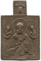 Святитель Николай Чудотворец. 17 век. 65мм х 43мм.