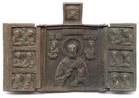 СВЯТИТЕЛЬ НИКОЛАЙ ЧУДОТВОРЕЦ. 18 век. 102мм х 72мм.