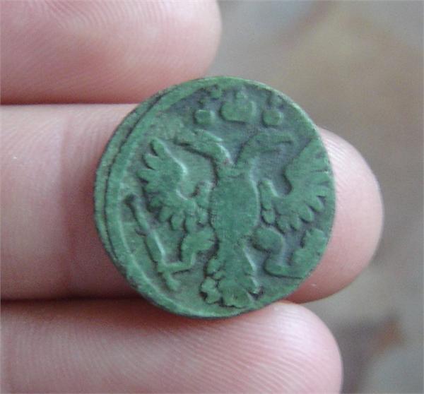 реверс обычной полушки Анны Иоанновны