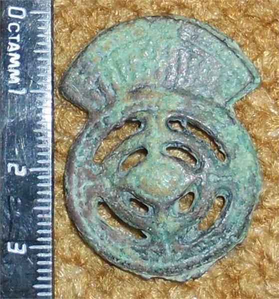 Бронзовая пряжка. Дальний Восток XIII-IX век