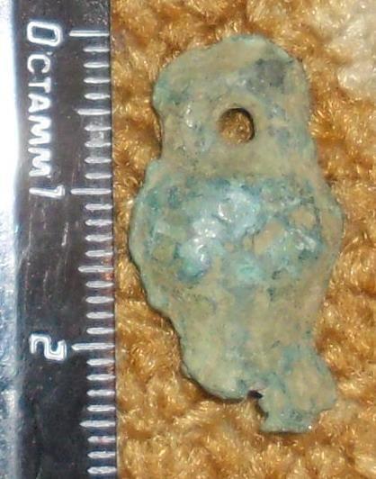 Часть бронзовой подвески. Дальний Восток XIII-IX век